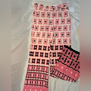 Zara Multicolor Abstract Pattern Pants